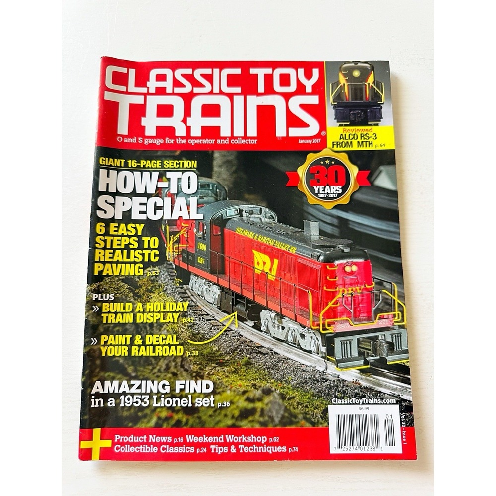 Classic Toy Trains Magazine O & S Gauge January 2017 Volume 30 Issue 1